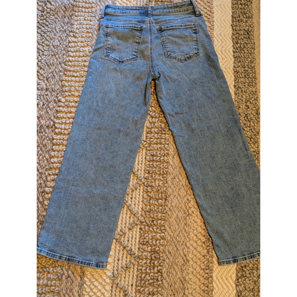 Kut from the Kloth Charlotte High Rise Wide Leg Blue Jeans Size 2 - Picture 4 of 10